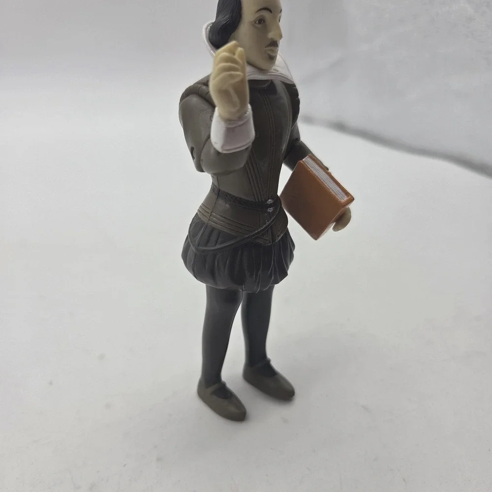 Vintage William Shakespeare 2003 Action Figure W/ Book *no Quill* Accoutrements